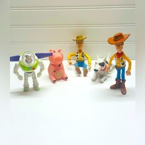 1990’s Toy Story Action Figures (Lot of 5) Three are Burger King and 2 McDonalds